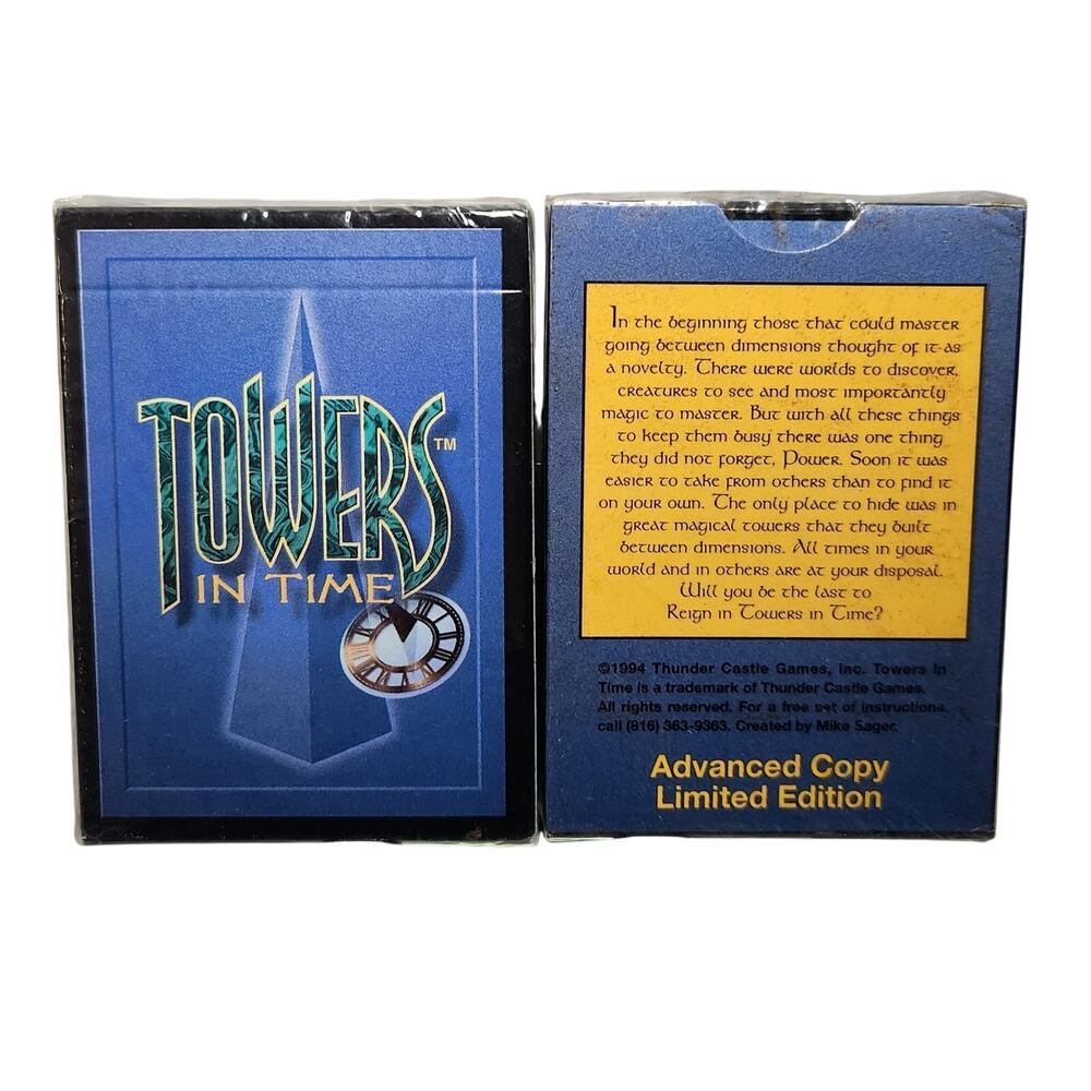 Towers In Time Starter Decks Advanced Copy Limited Edition Lot Of 2 Brand New